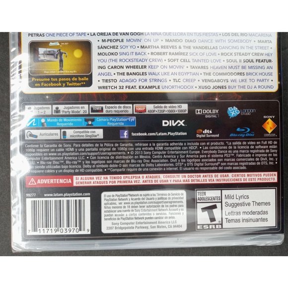 Sony Playstation 3 Everybody Dance 3 Spanish Version New Sealed Teen Video Game - Picture 3 of 4